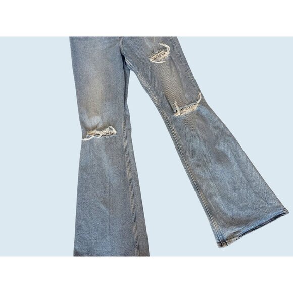 LEVI'S Premium 70s High Flare Distressed Jeans Size 26 - Picture 5 of 8